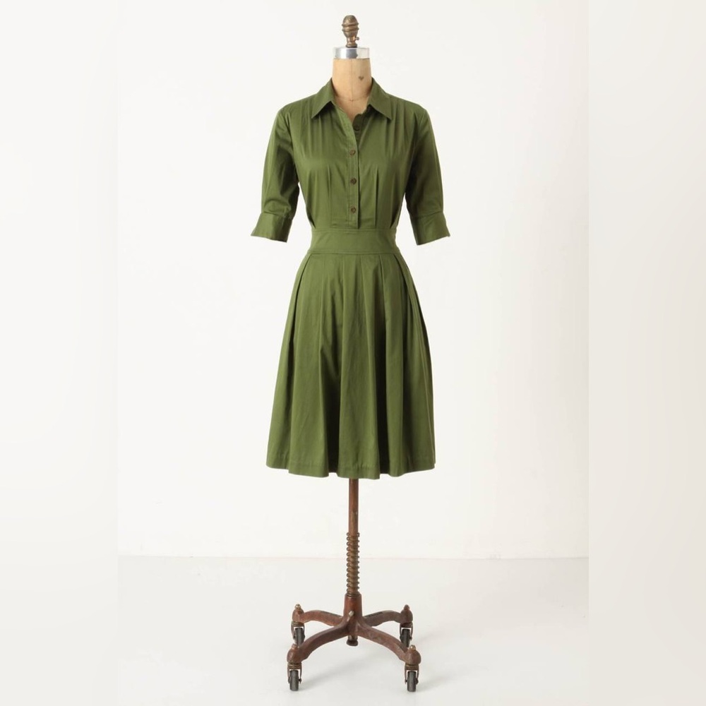 Anthropologie Ihrin Shirtdress – Size 2 – Timeless Spring Chic